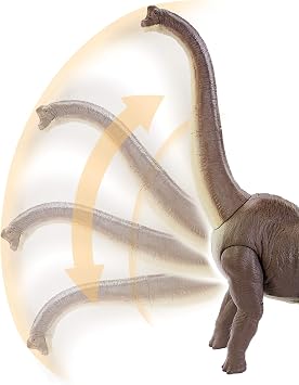 Jurassic World Brachiosaurus Figure: 28-inches High and 34-inches Long (71.12 cm x 86.36 cm) with Authentic Sculpting, Articulation, Color & Texture, Multicolor
