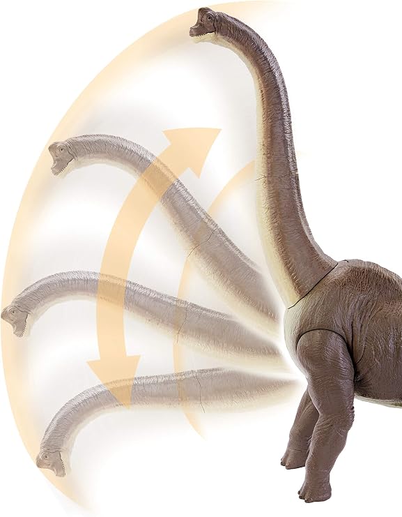 Jurassic World Brachiosaurus Figure: 28-inches High and 34-inches Long (71.12 cm x 86.36 cm) with Authentic Sculpting, Articulation, Color & Texture, Multicolor
