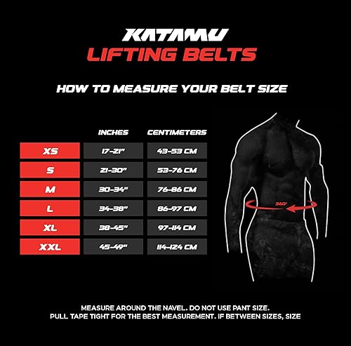 Miniatura 7 de Katamu Premium Leather Lever Weightlifting Belt  Secure Steel Lever, Powerlifting Support for Deadlifts, Squats & Heavy Lifts
