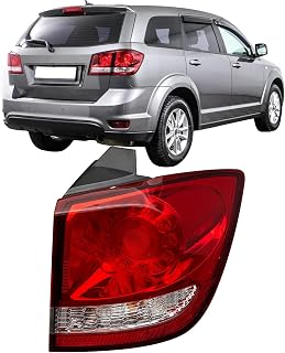 Tail Light Taillamp Rear light Compatible with 2011 2012 2013 2014 2015 2016 2017 2018 Dodge Journey with Bulb Replacement 68078464AD CH2805105­ Only Right Passenger Side