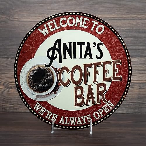 Miniatura 5 de Letrero personalizado para bar de café, decoración de despensa, decoración de cocina, carteles de bienvenida para mamás, arte de pared, rústico,