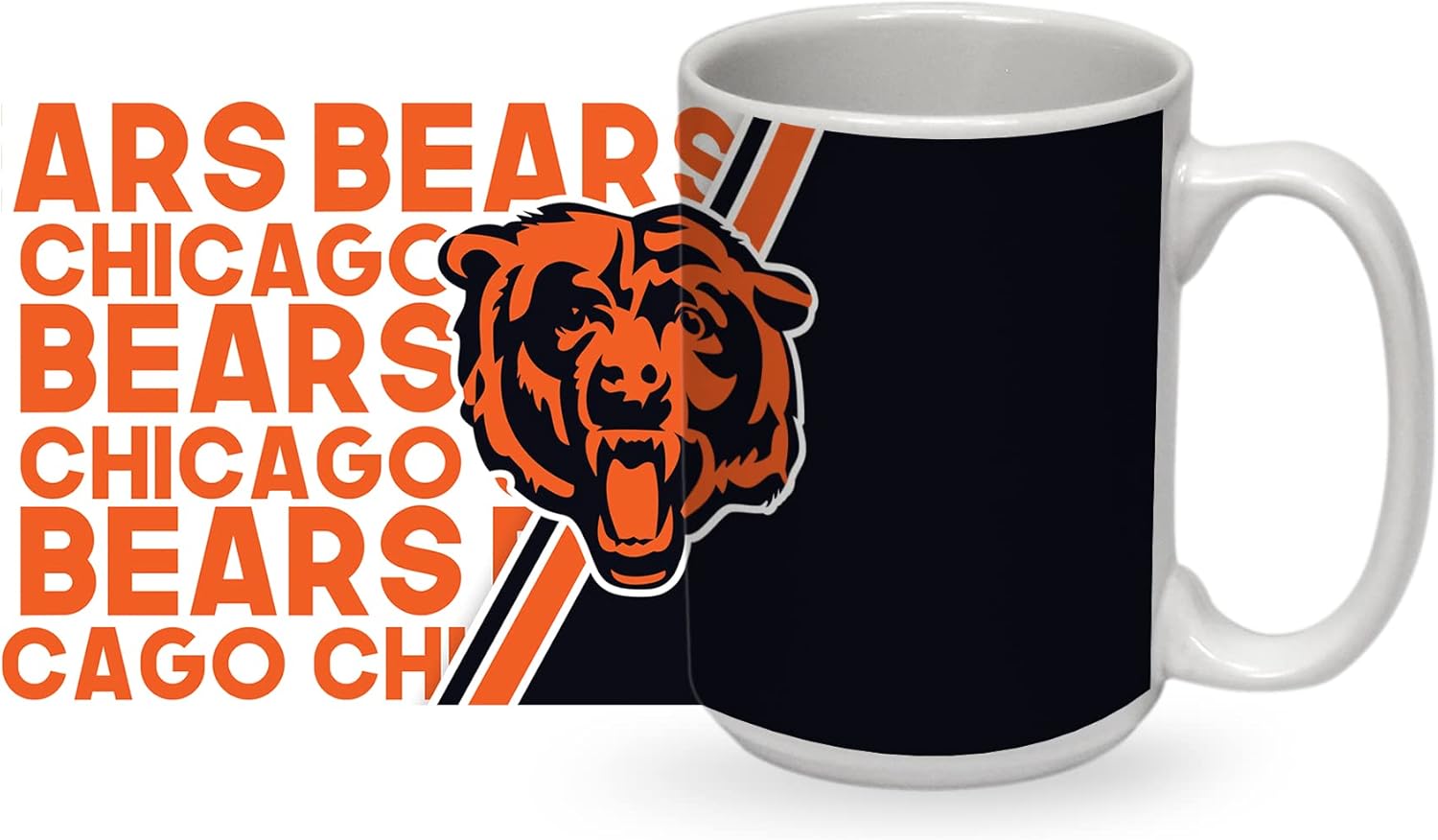 Rico Industries NFL Football 15 oz White Ceramic Mug