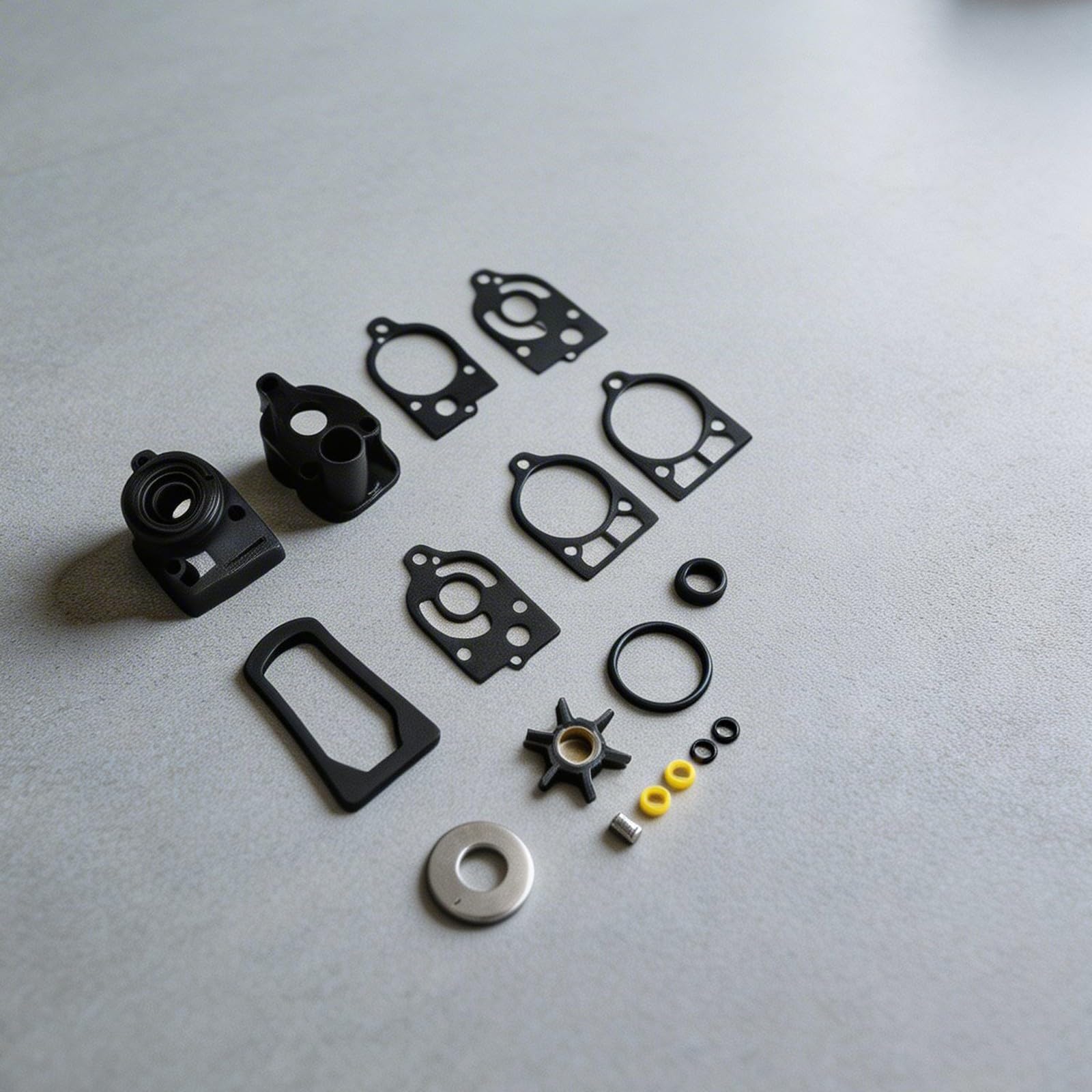 Kit di riparazione dell'acqua, per mercurio per mariner 40-70HP fuoribordo 1977-1997 sostituisce 46-77177A3, girante in neoprene OEM Fit Easy Install