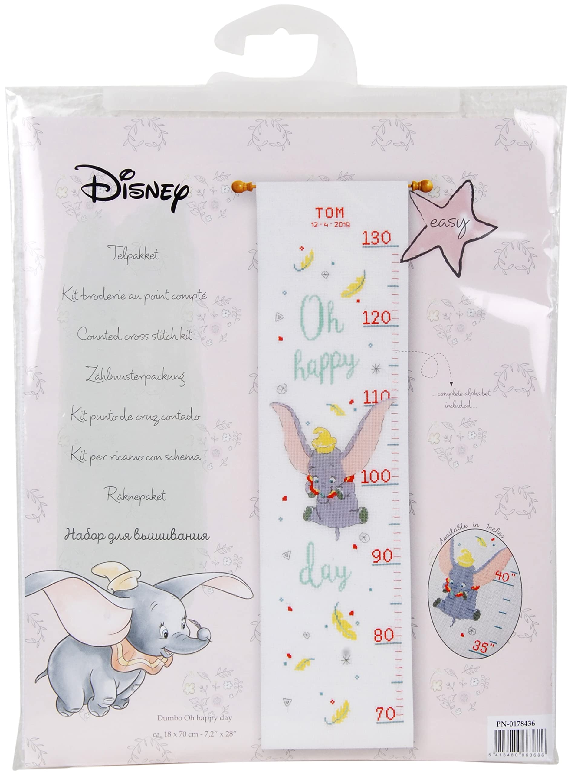 Point de croix Disney Dumbo broderie souvenir enfance kit