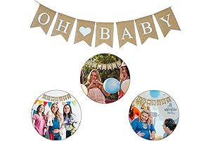 Elegant 'Oh Baby' Sign for Unforgettable Baby Shower Decorations