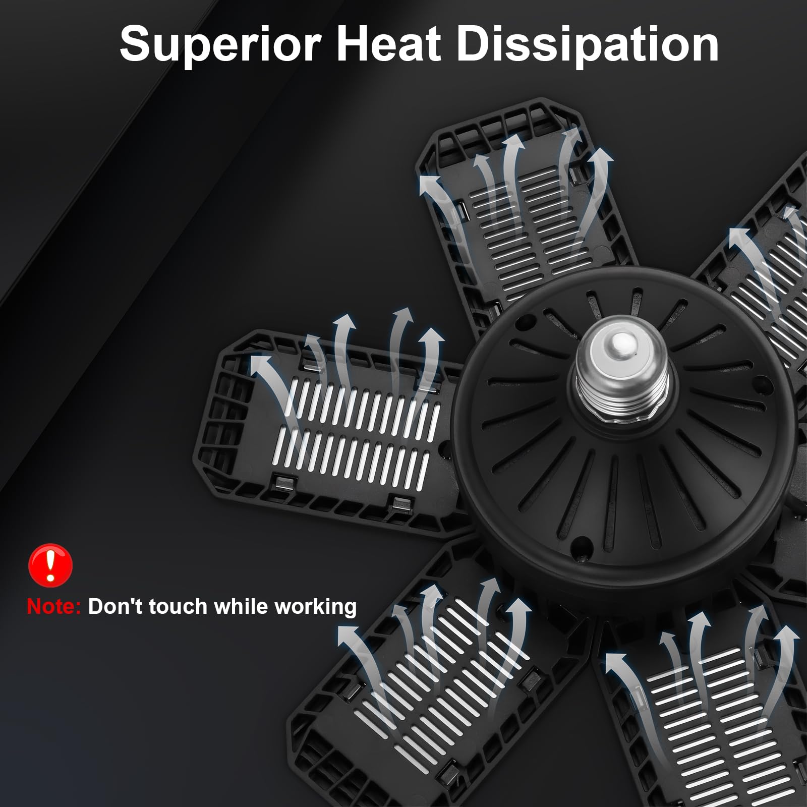 4 Pack Garage Light 200W 20000LM 6500K LED Shop Lights Garage Lights Ceiling LED with 6 1 Adjustable — view 5