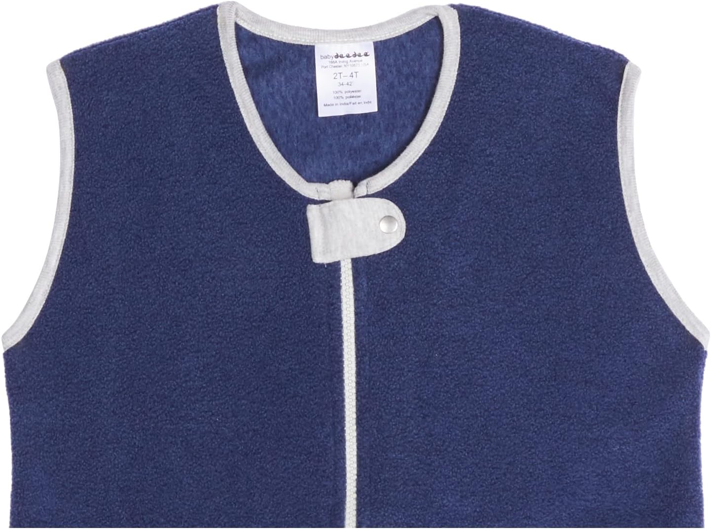 baby deedee Fleece Sack with Feet, Sleep Kicker, Toddler Wearable Blanket Sleeper, Navy, 2-4T (Pack of 1) - Image 4