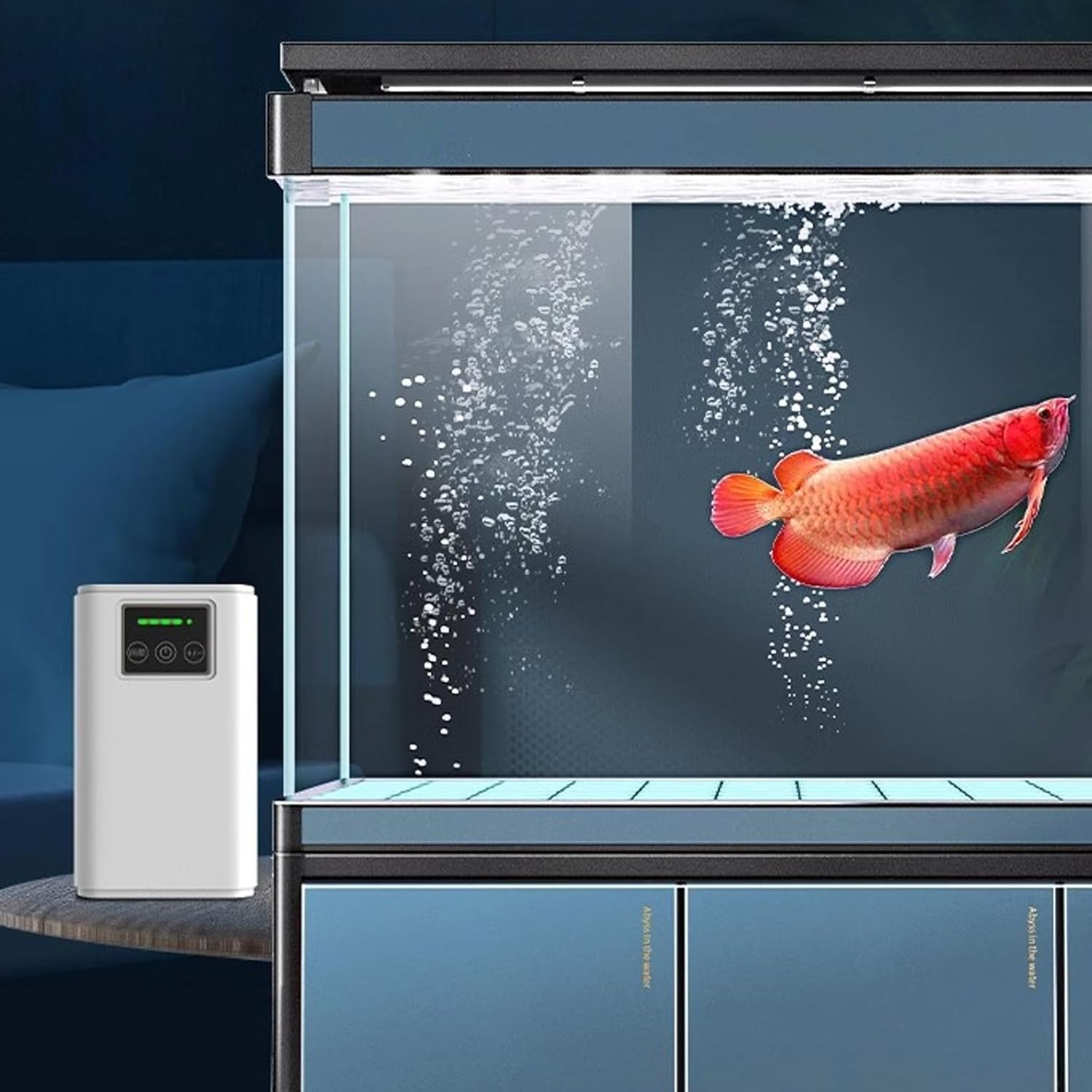 魚タンク用の静かな屋外エアポンプUSB充電水族館エアレーターABS低ノイズデザイン釣り用の酸素ポンプ屋内および屋外釣り用の静かなエア