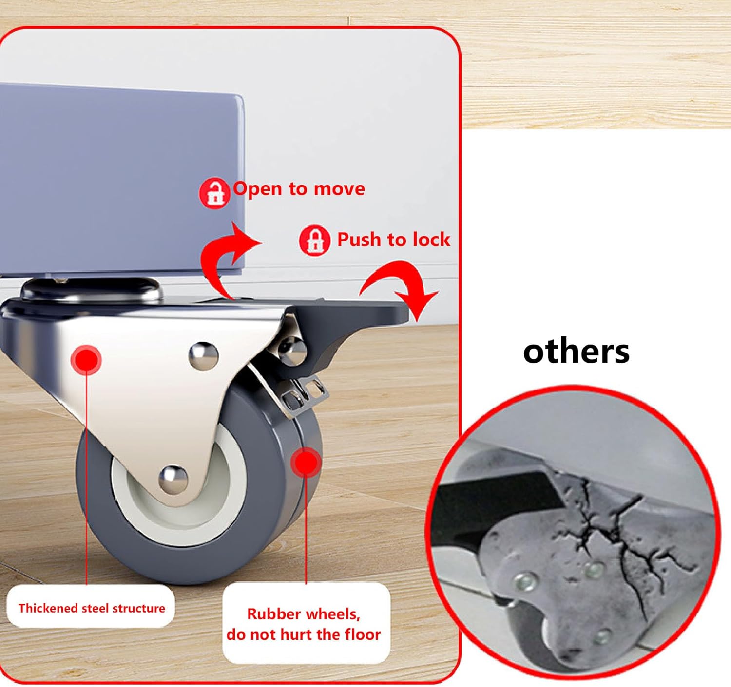 Asixxsix Heavy Duty Fridge Stand Mobile Base, Adjustable Washing Machine Base Stand with 360 Degree Rotating Wheels, Universal Mobile Roller Base for Washer, Dryer, Refrigerator