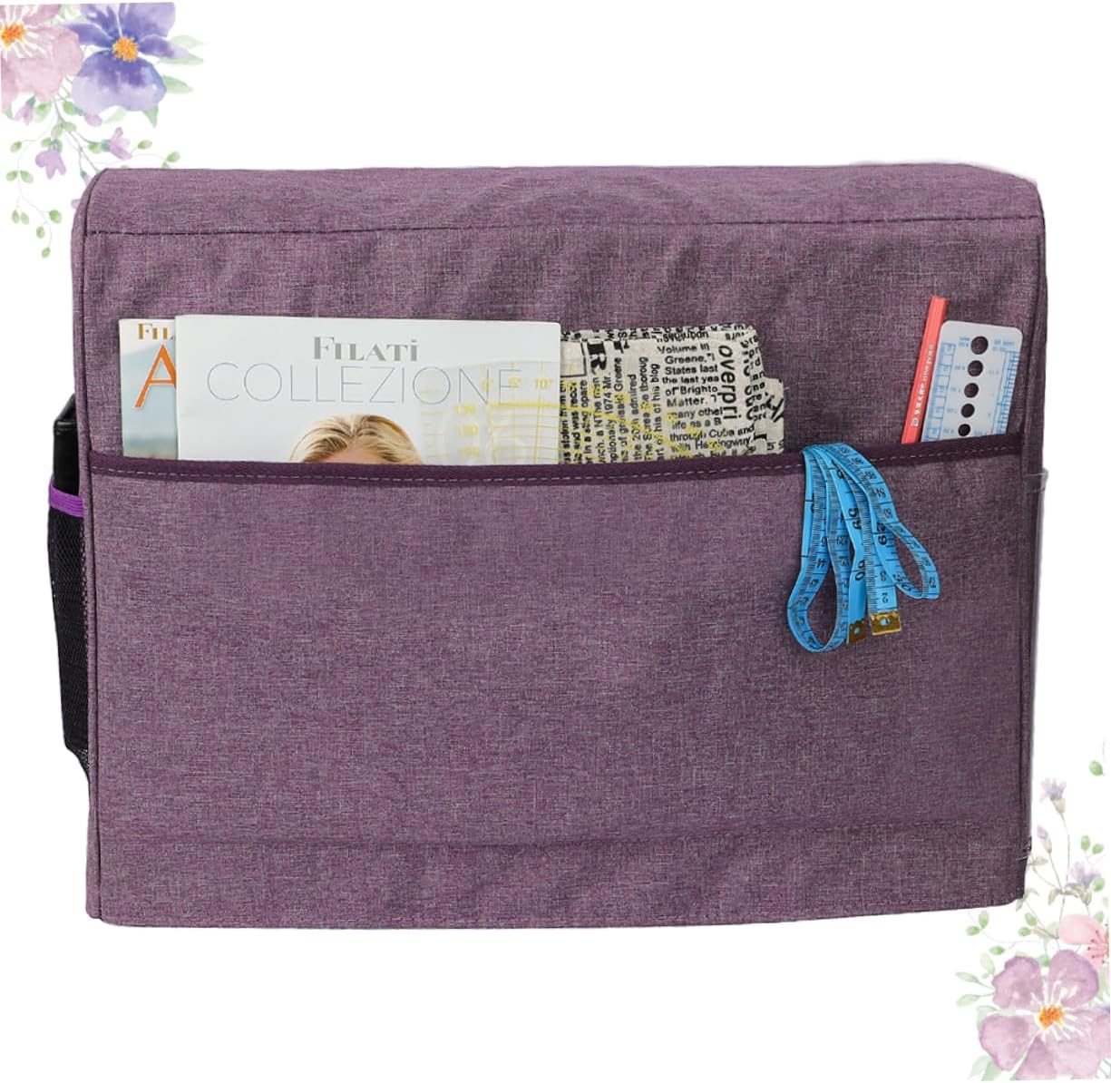 Sewing Machine Dust Cover Storage Pouch for Home Use and Stylish Sewing Tool Bag for Machine