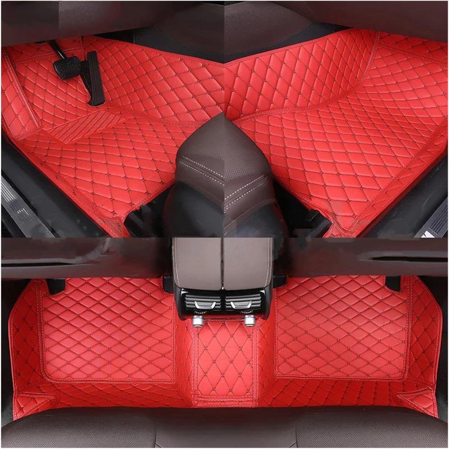 Car Floor Mat Custom Car Floor Mat For MINI For COOPER All Model For COOPER For S R56 R55 R57 Auto Carpet Footbridge Accessories Styling Interior Parts Floor Mats(Red black)