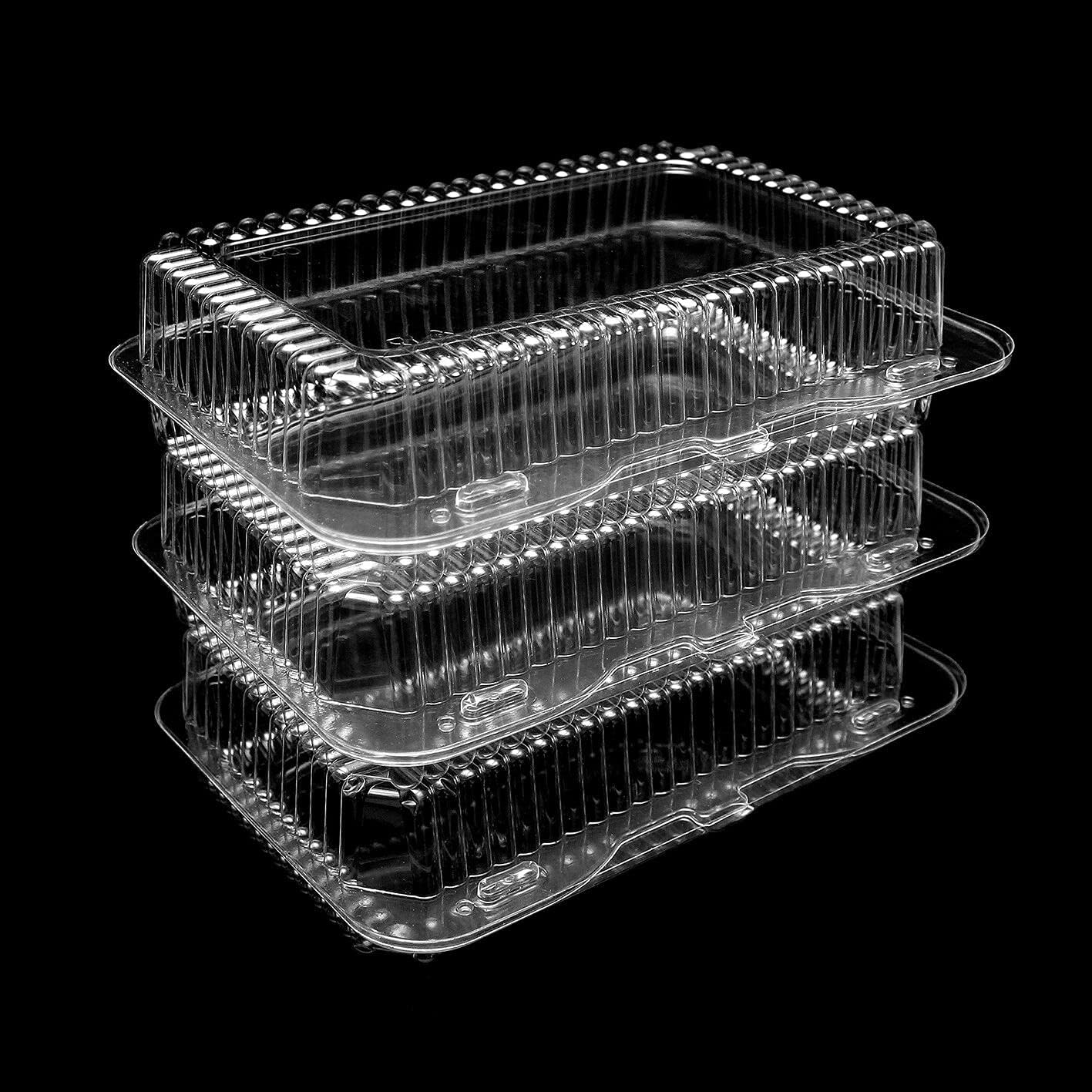 10300 Plastic Clear Boxes for Food Salad Cake Size 205 x 100 x 45mm