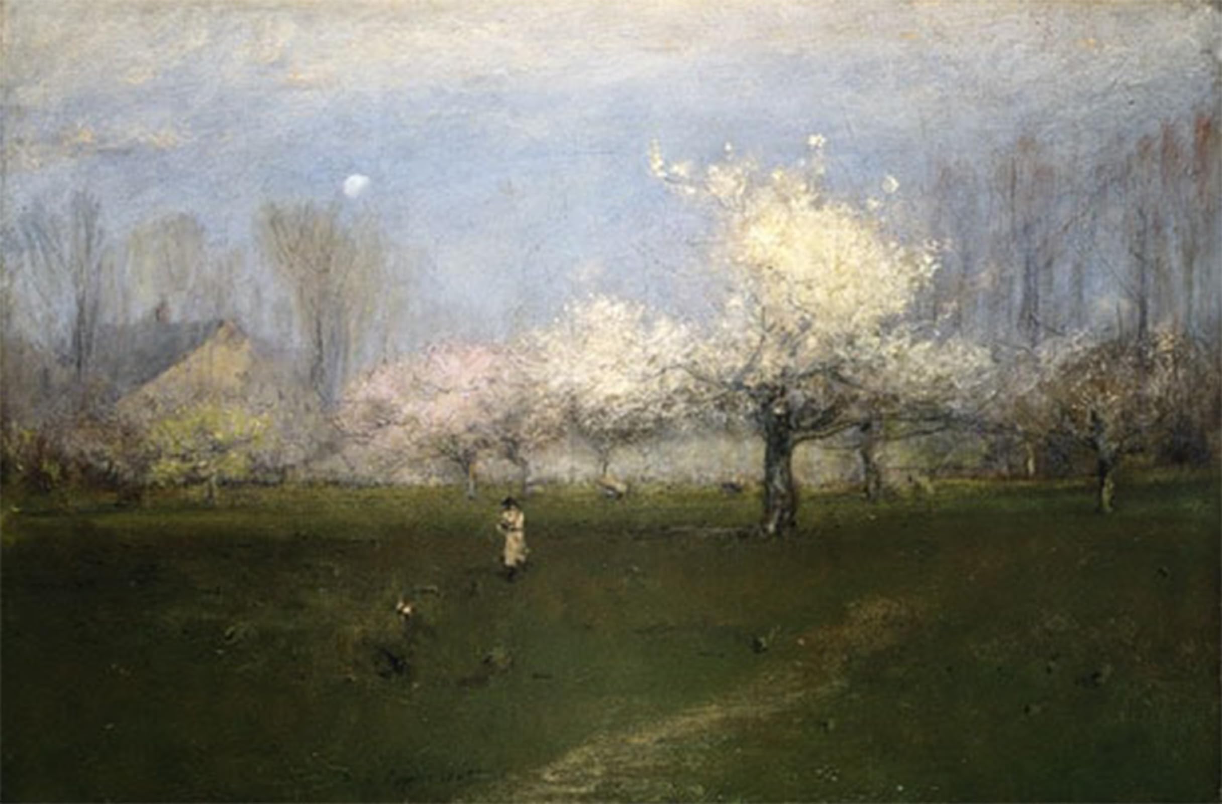 Cuadro Spring Blossoms de George Inness, decoración en lienzo abstracto de 60x90cm 5