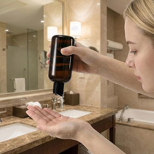 Miniatura 6 de Bekith 16 Pack 8oz Plastic Squeeze Bottles with Disc Cap, Travel Containers For Shampoo, Lotions, Liquid Body Soap, Creams