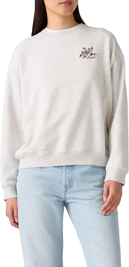 Levi's Sudadera Everyday Crew Vicki Floral BW para Mujer