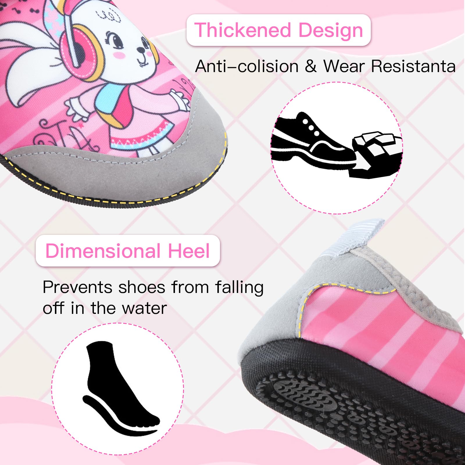 Zapatos de playa para niños 24-33 UE transpirables secado rápido descalzos agua piscina surf