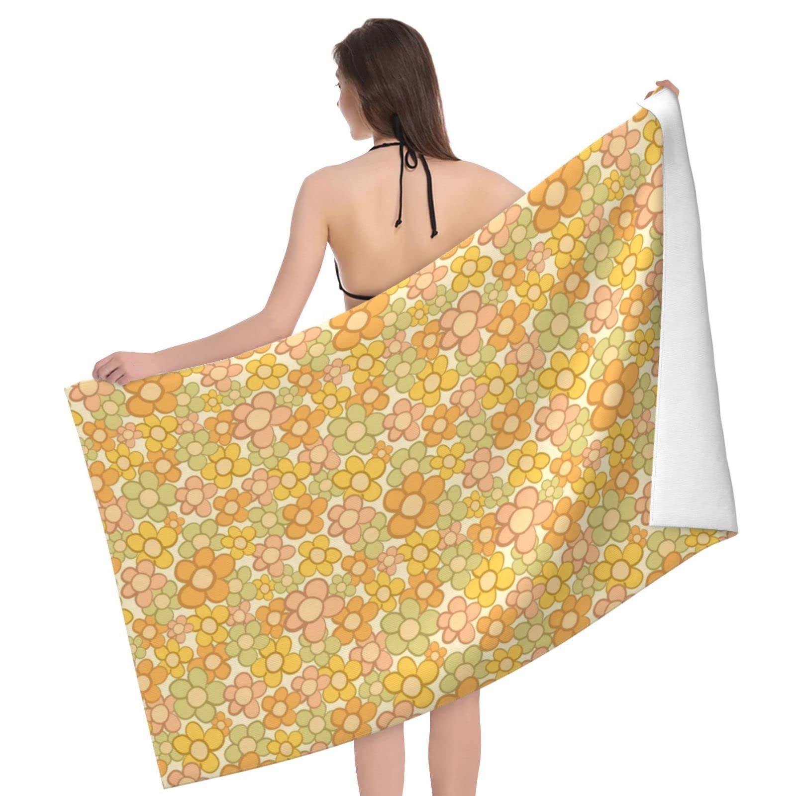 Amazon.com: LMNSWDA Vintage Groovy Daisy Floral Print Hippie 60s  display picture 1
