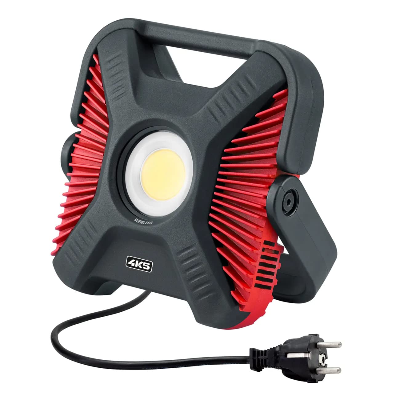 HD 10K C, Baustrahler LED-Arbeitsleuchte | 10.000 lm, Integrierte Powerbank, 180° Neigbar, 5 m Kabel, IP 67 Wasserdicht & Staubdicht