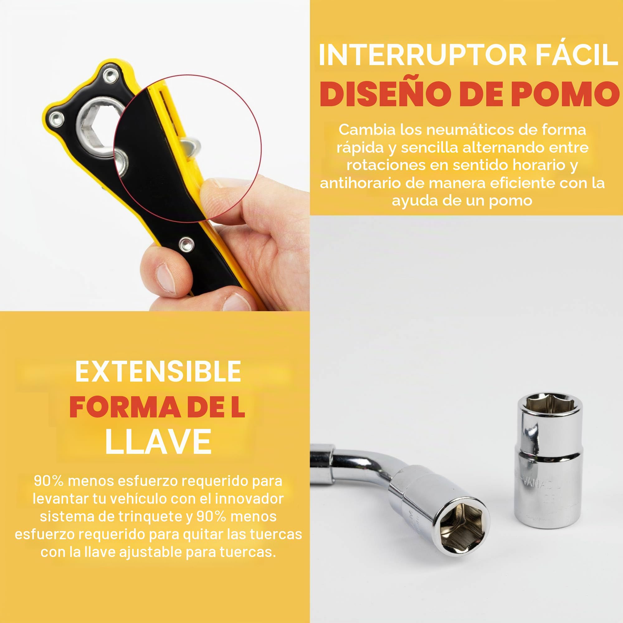 GADLANE Kit de gato de tijera portátil de 1,5 toneladas con adaptador de broca de vaso, llave extensible, carraca para levantar fácilmente coches, SUV/sedán, bolsa de almacenamiento