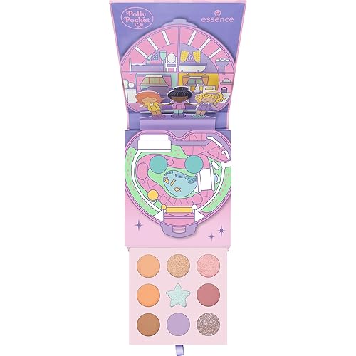 Essence Cosmetics Polly Pocket palette ombretti, brillante, colore intenso, opaca, 7.4 g