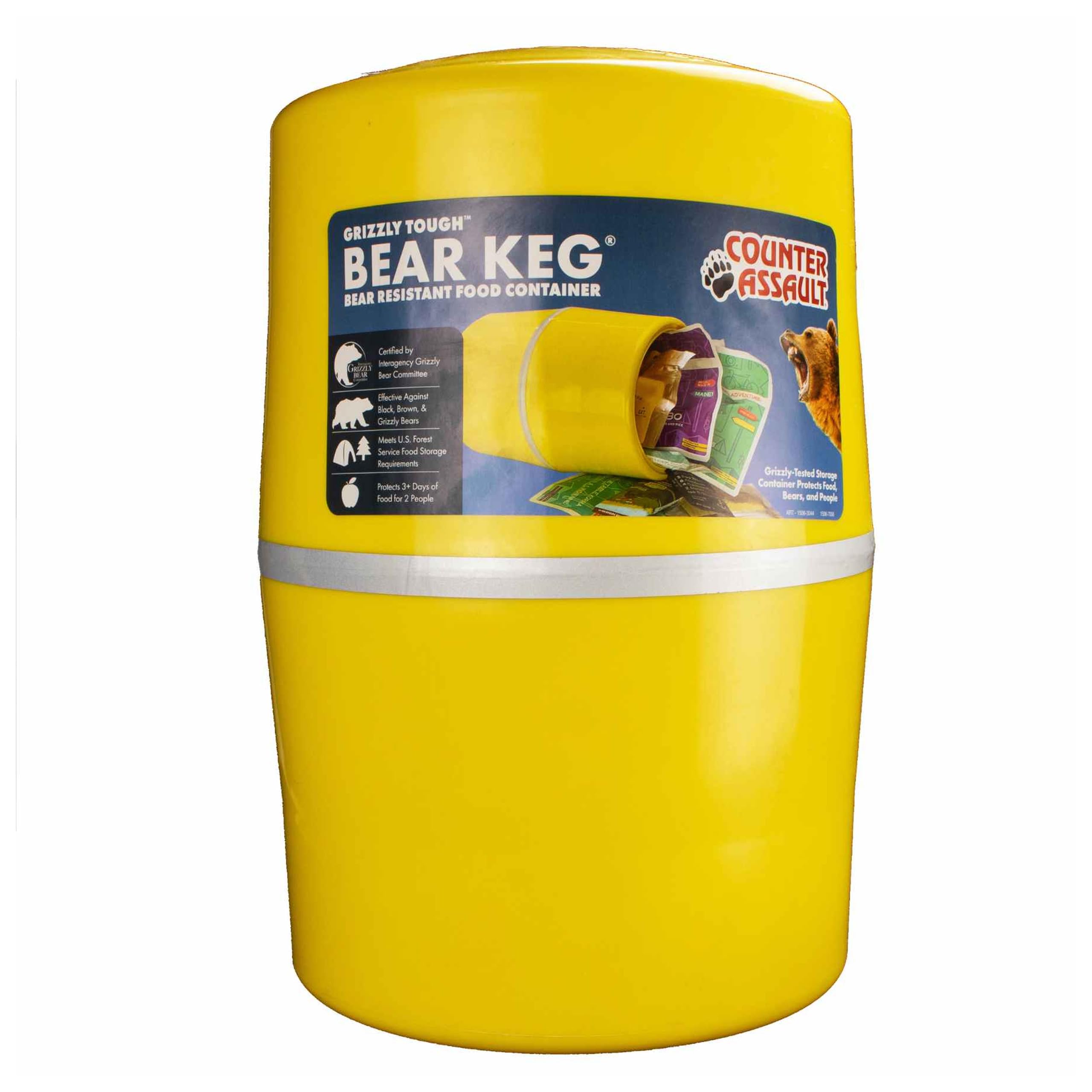 Counter Assault Bear Keg Food Storage Container Yellow