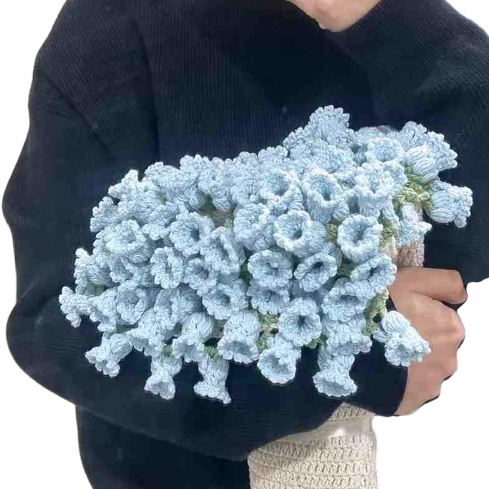 Bouquet de fleurs romantiques couverture fait main pour un cocon cosy