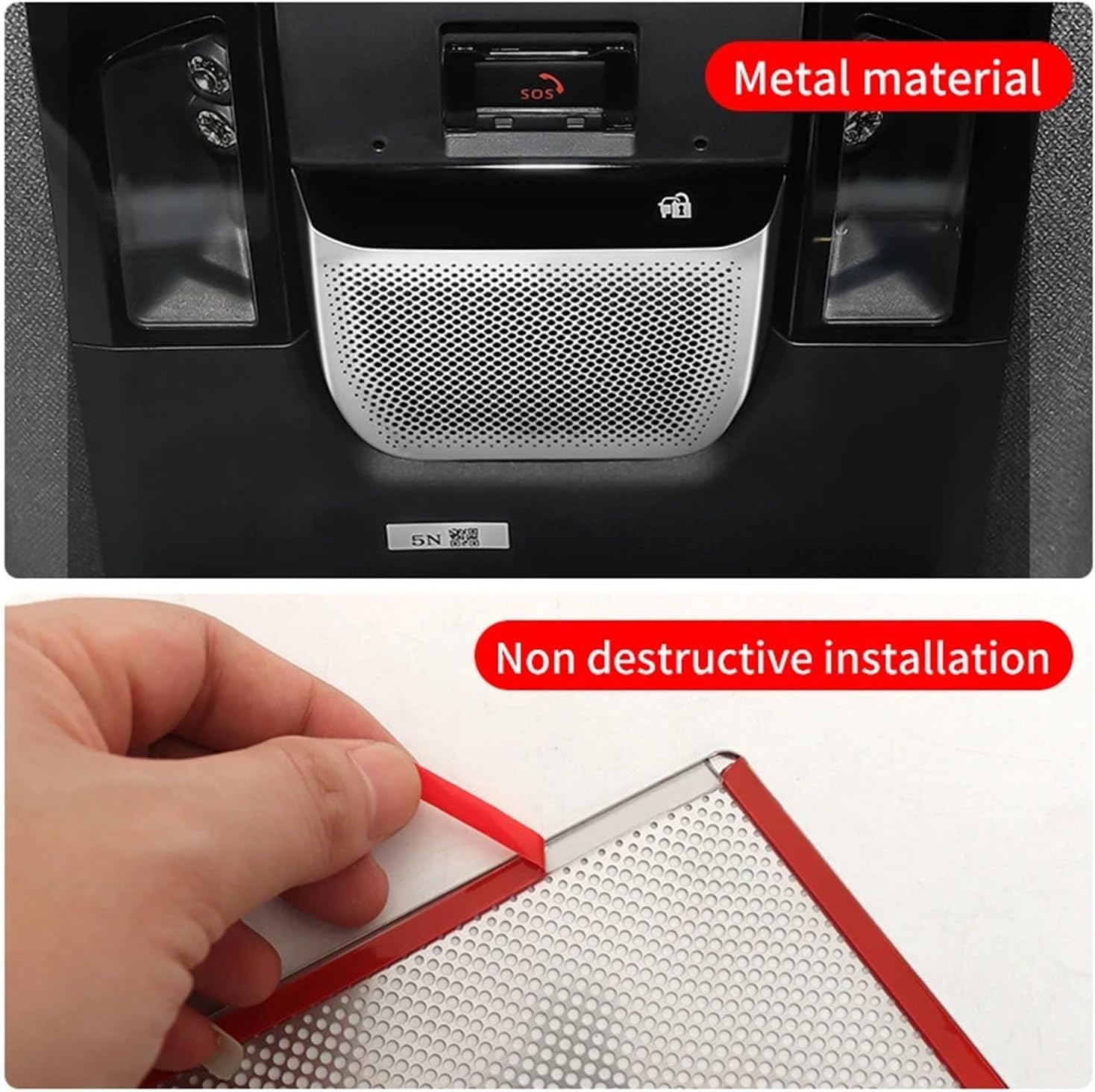 Fit For Lexus GX550 550h Front Reading Lamp Horn Decoration Cover 550 Interior Accessories Modification 2024 2025(Black)