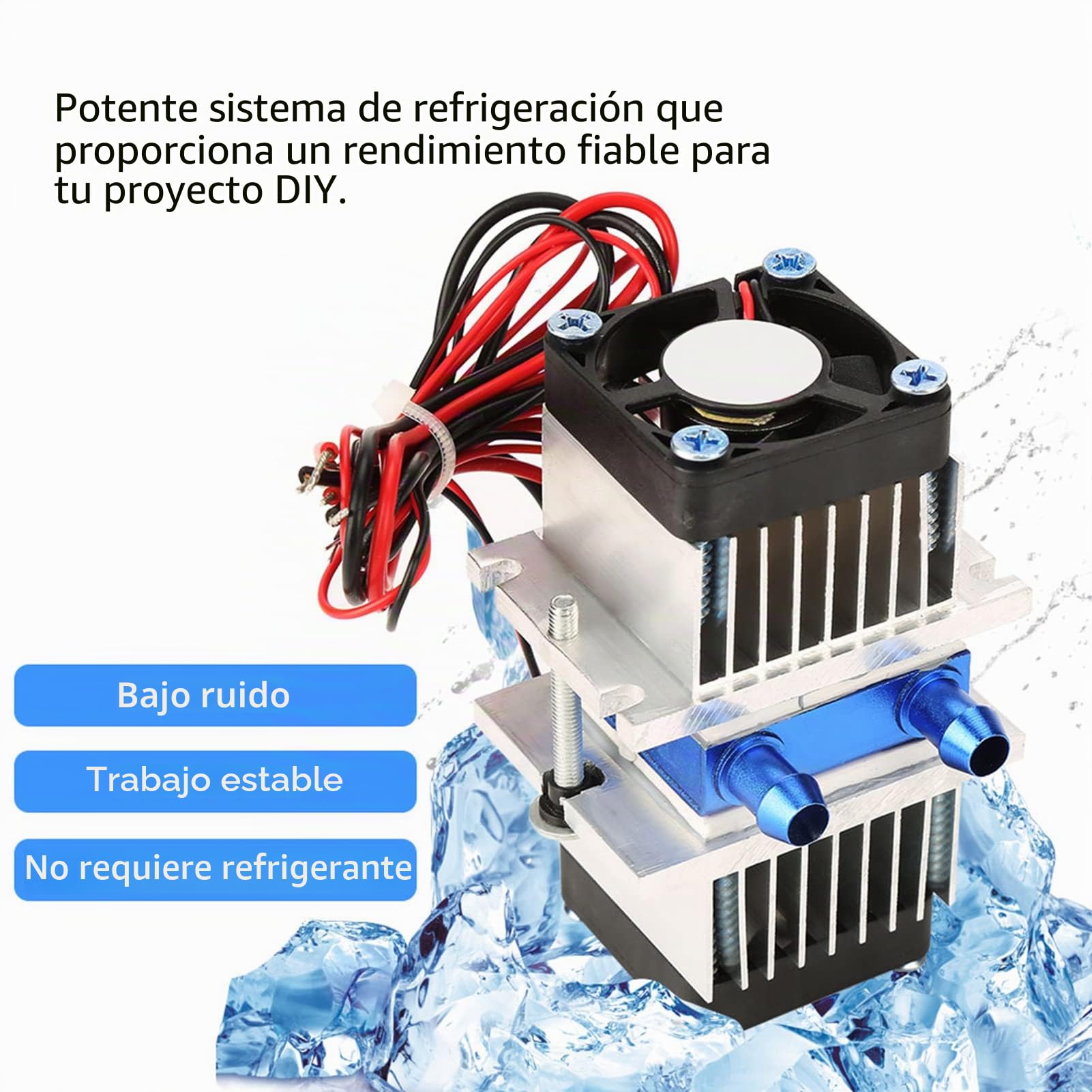 Placa de refrigeración por agua, 120 W, semiconductor