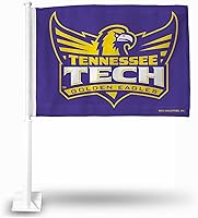 Vista 59 de Rico Industries Bandera de coche de doble cara de la NCAA, gran accesorio para automóvil