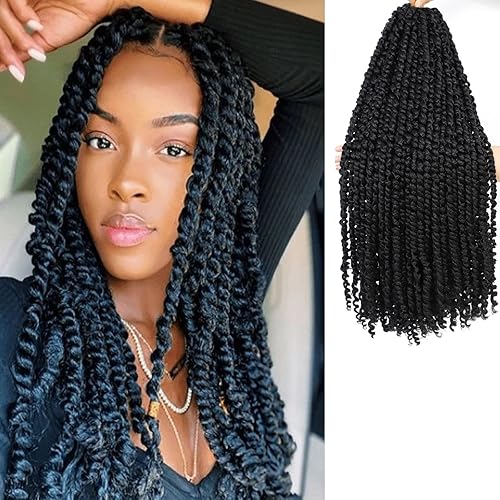 Miniatura 28 de Cabello Corto PassionTwist de 8 Pulgadas Cabello Pre-retorcido Passion Twists Cabello de Ganchillo Pre-enrollado Cabello Rizado de Ganchillo para 1b