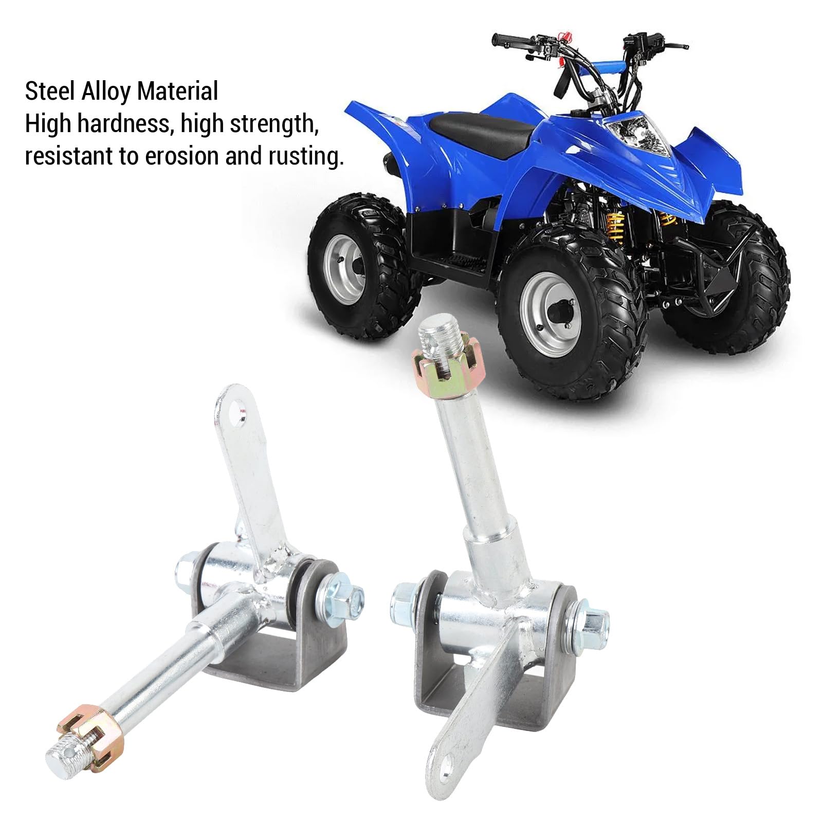 1 Paar M14 Vordere Lenkrad -Hub -Knöchel Spindeln Stahllegierung Verbesserte Leistung für Drifttrike 4 Wheelers Quad ATV Go Kart
