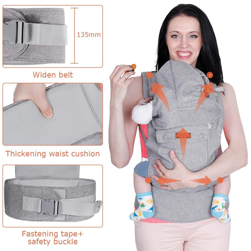Lictin Baby Carrier Wrap for Newborn Baby Wrap Carriers Front and