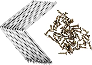 SOLUSTRE L-Shaped Right Angle Code Heavy Duty Shelf Brackets Code Corner Bracket Office Desk Accessories Miniature Fish Bowl Metal Corner Furniture L-Bracket Stainless Steel Chair