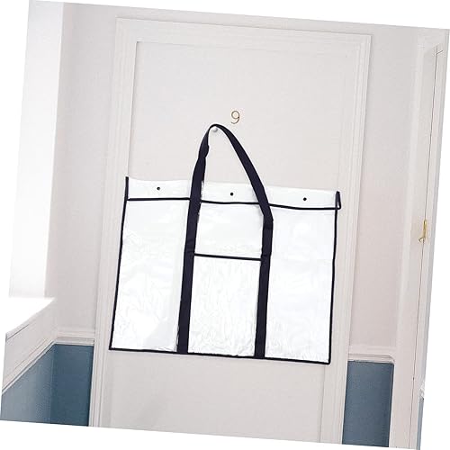 Miniatura 9 de Ciieeo Bolsa de almacenamiento transparente, bolsa de almacenamiento transparente, estuche de portafolio de arte de 18 x 24 pulgadas, tablero de