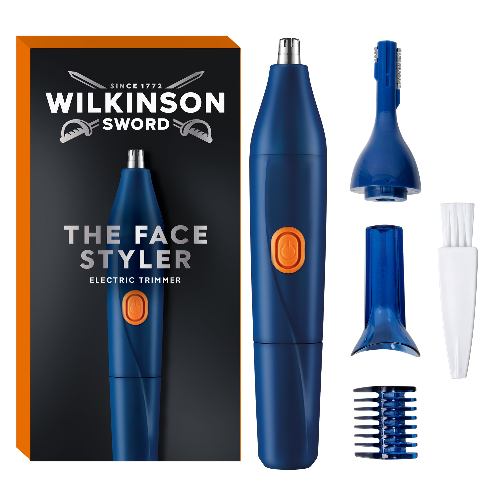 Wilkinson Sword - Barber's Style The Stylist für Männer, Elektrischer Trimmer für Nasen-, Ohren- und Augenbrauenhaaren