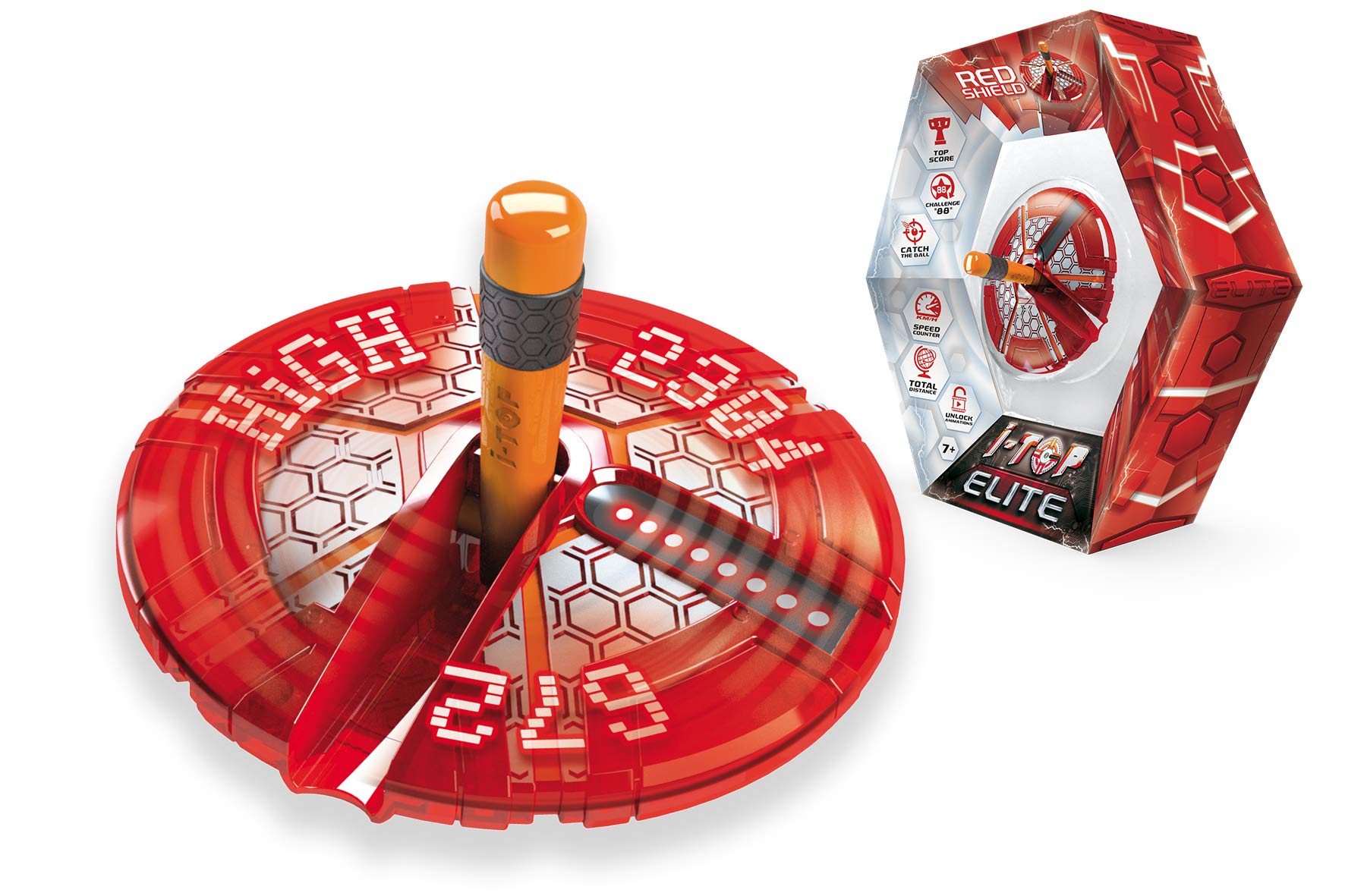 Goliath - ITOP Elite Hive Shield Rouge - toupie élétronique - à partir de 7 ans
