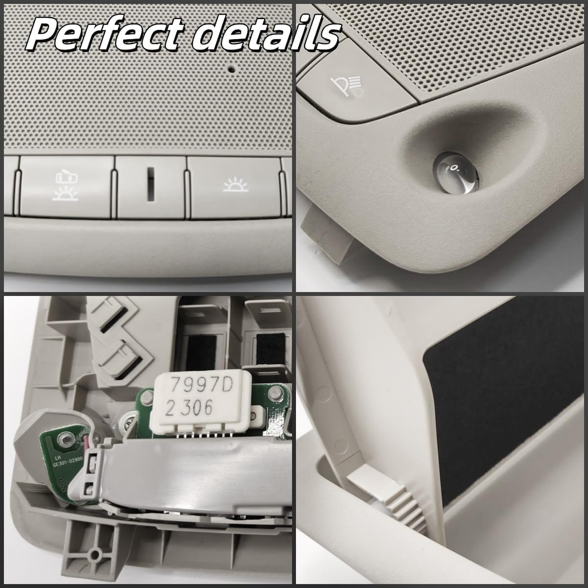 Car Interior Overhead Console Map Reading Light Lamp,26430-C990D,Compatible with Nissan Altima Teana 2013-2018,Fit for Nissan Sentra 2013-2015 Replace Dome Light Reading Ceiling Lamp