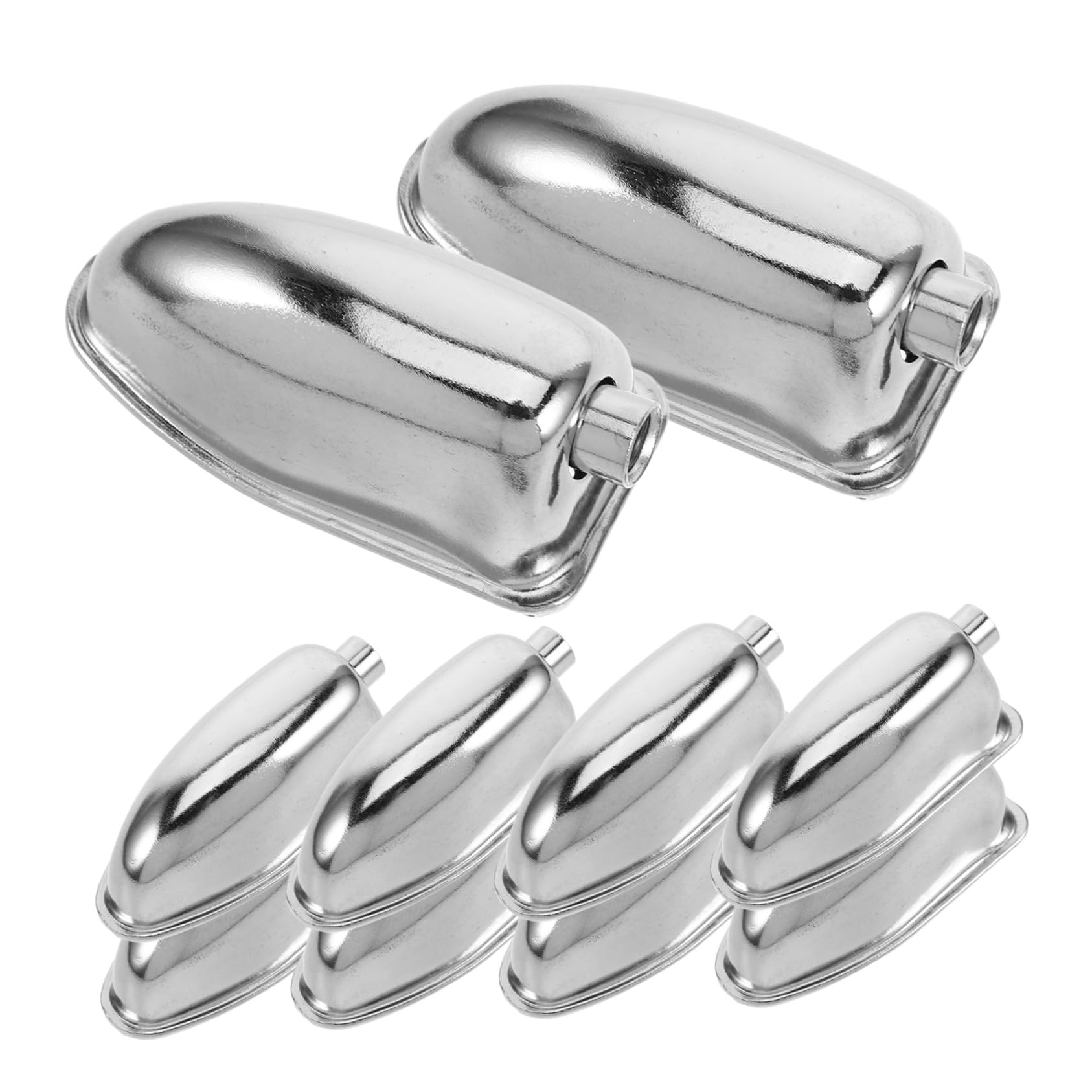 BESTonZON 10Pcs Snare Drum Lugs Metal Connectors for Percussion Instruments Fit Silver Iron Drum Claw Hooks Easy Installation Accessories for Snare Drum Parts