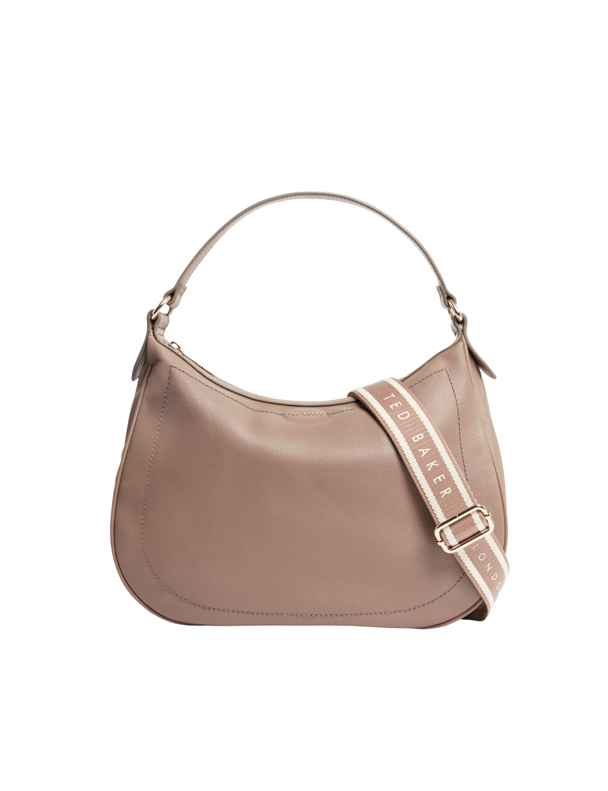 Ted Baker London Webbing Large Leather hobo Bag, Taupe, one Size