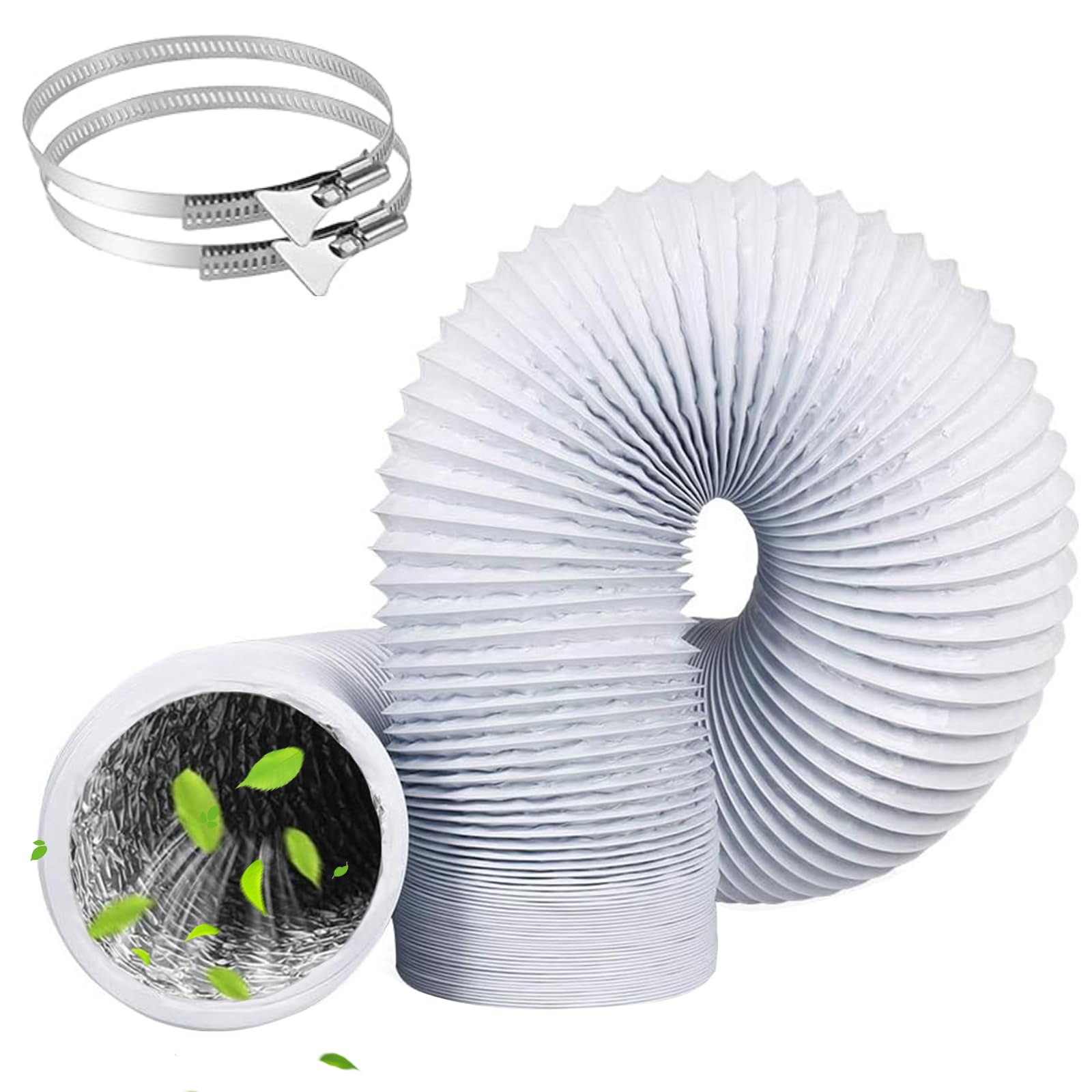 Gaine sèche linge 100mm flexible alu pour stopper l'humidité ambiante