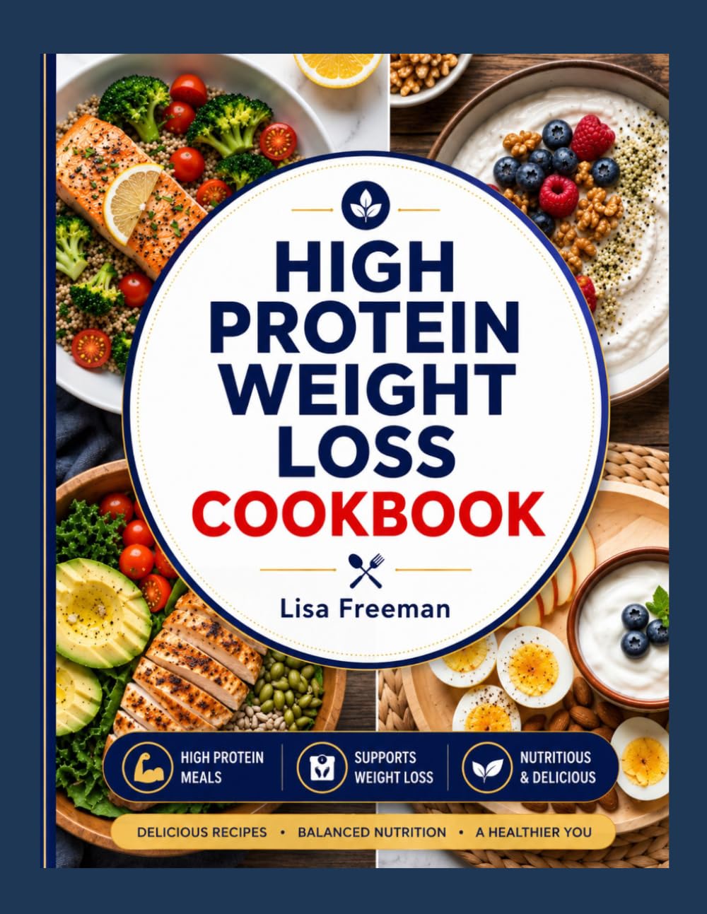 HIGH PROTEIN WEIGHT LOSS COOKBOOK: Delicious Fat-Burning Recipes With Easy Meal Plan to Help You Lose Weight and Build Lean Muscle