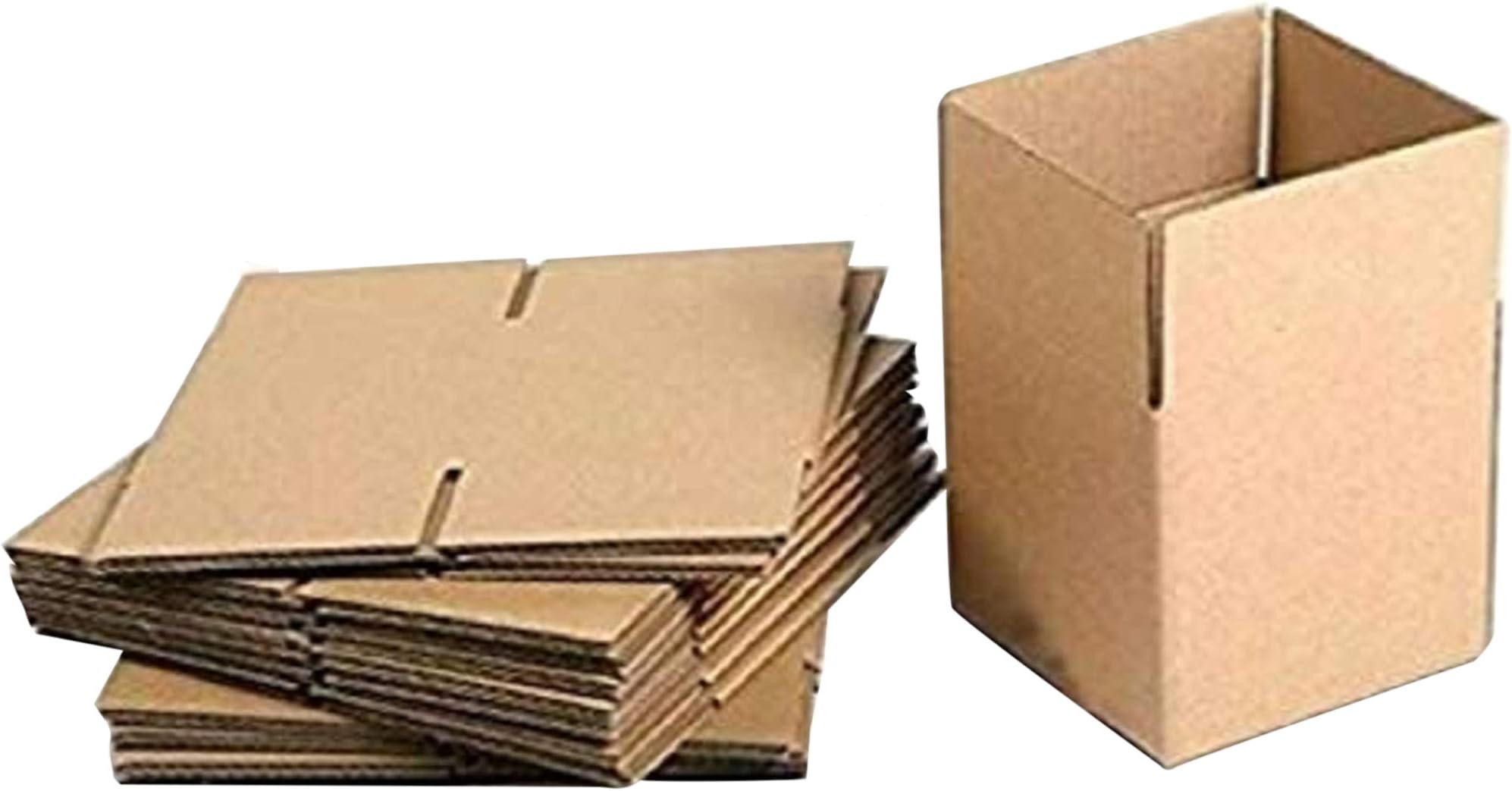 SHRI RAM PACKAGINGCorrugated Packing Box, Brown, 3.5"L X 3.5"W X 3.5"H (Pack of 50)