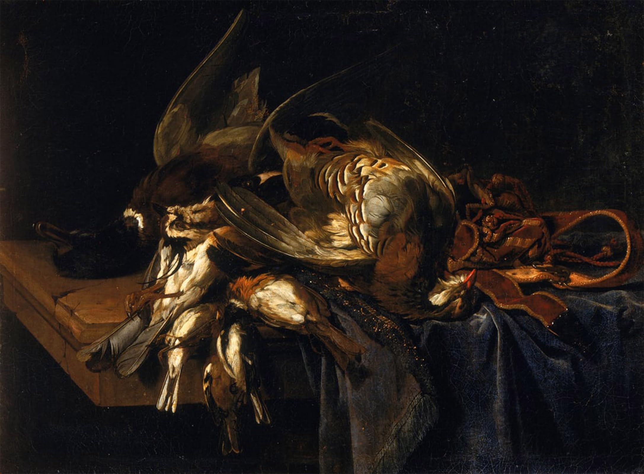 POSTERIIk Famous Modern Artwork Art Mural Still Lifewith Game by Willem Van Aelst Oil Paintings Pictures for Home Decor 60x90cm