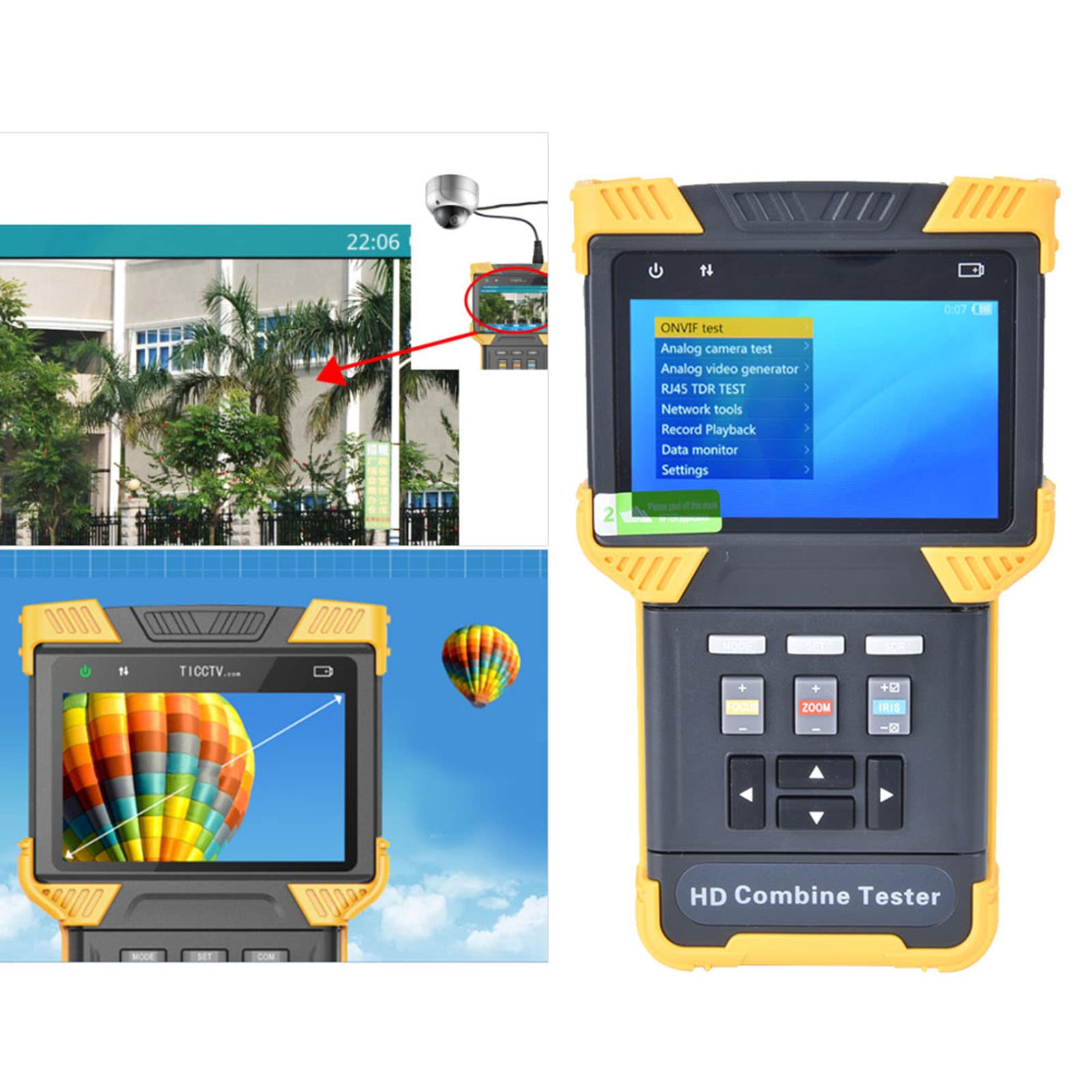 Tester per telecamere IP, tester combinati HD, supporto H.264, H.265, tester per telecamere analogiche IP 4K per indirizzo IP video rapido(Regolamenti europei)