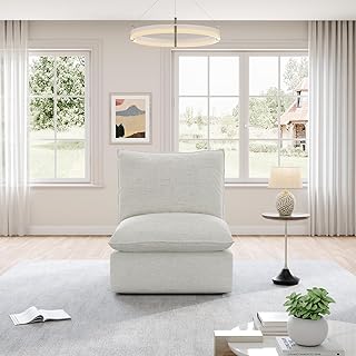 Waterproof Cloud Sectional Couches,High Backrest Down Filled Sofa for Li...