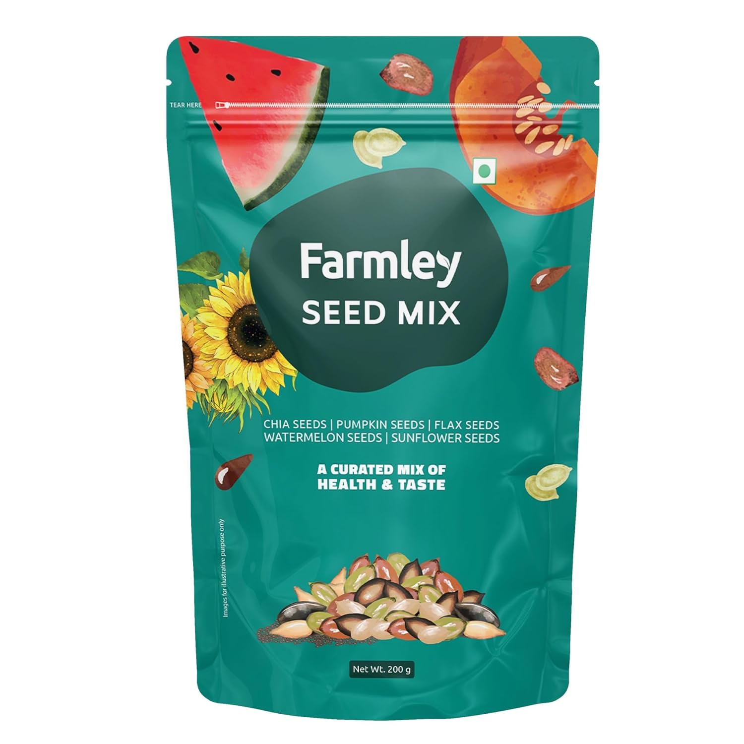 Farmley Premium Seed Mix 200g Chia seeds Pumpkin seeds Healthy