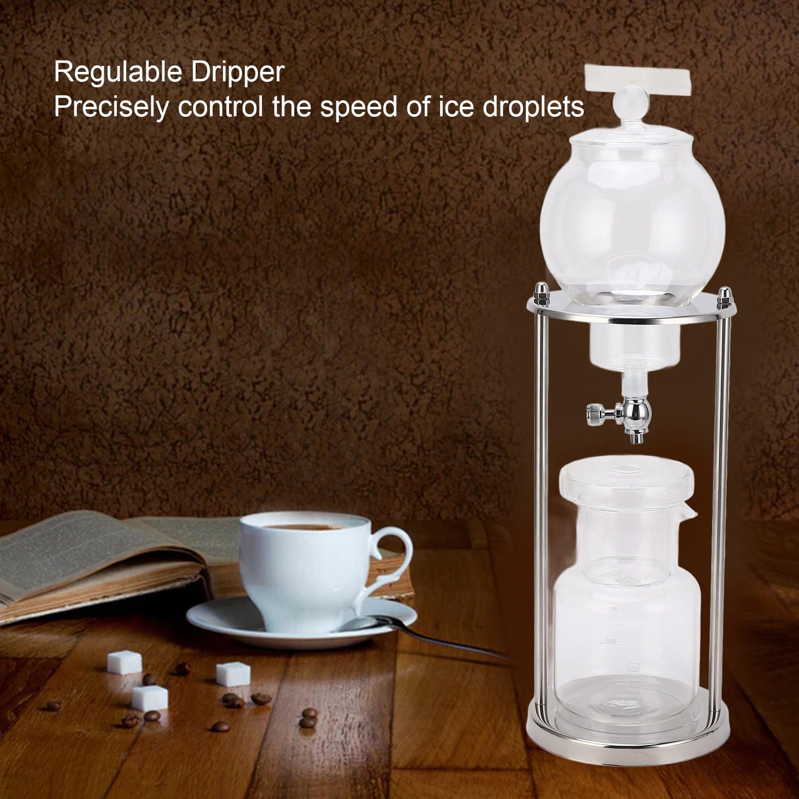 Cold Brew Coffee Maker, Kaffeebereiter mit Glaskaraffe Cold Brew Flasche für Kaffee Kaffeebereiter für kaltgebrühten Kaffee und Tee