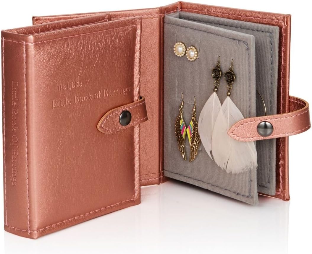 Small Size Metallic ROSE GOLD - Little Little Book of Earrings - A Small Book for Keeping Your Earrings Safe!