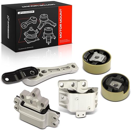A-Premium 5PCS Engine Motor Mount and Transmission Mount and Torque Strut Mount Kit Compatible with Volkswagen Jetta 2006-2008, Jetta City 2007-2009, Eos 2007-2016, GTI 2006-2014 & Audi A3, A3 Quattro