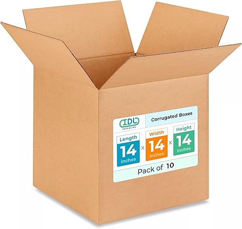 Miniatura 453 de Cajas para envío IDL Packaging - B-1266-5 de cartón corrugado, tamaño pequeño, de 12 pulgadas de largo x 6 pulgadas de ancho x 6 pulgadas de alto